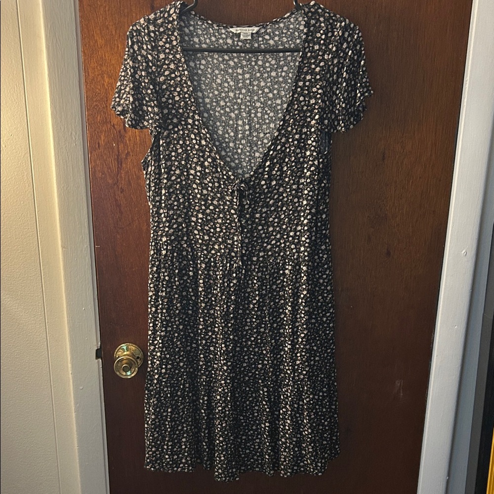 Floral Black Dress